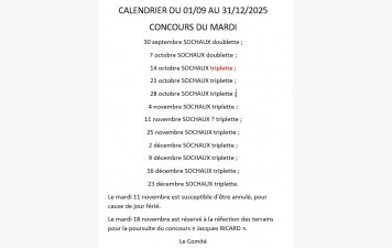 Concours du Mardi